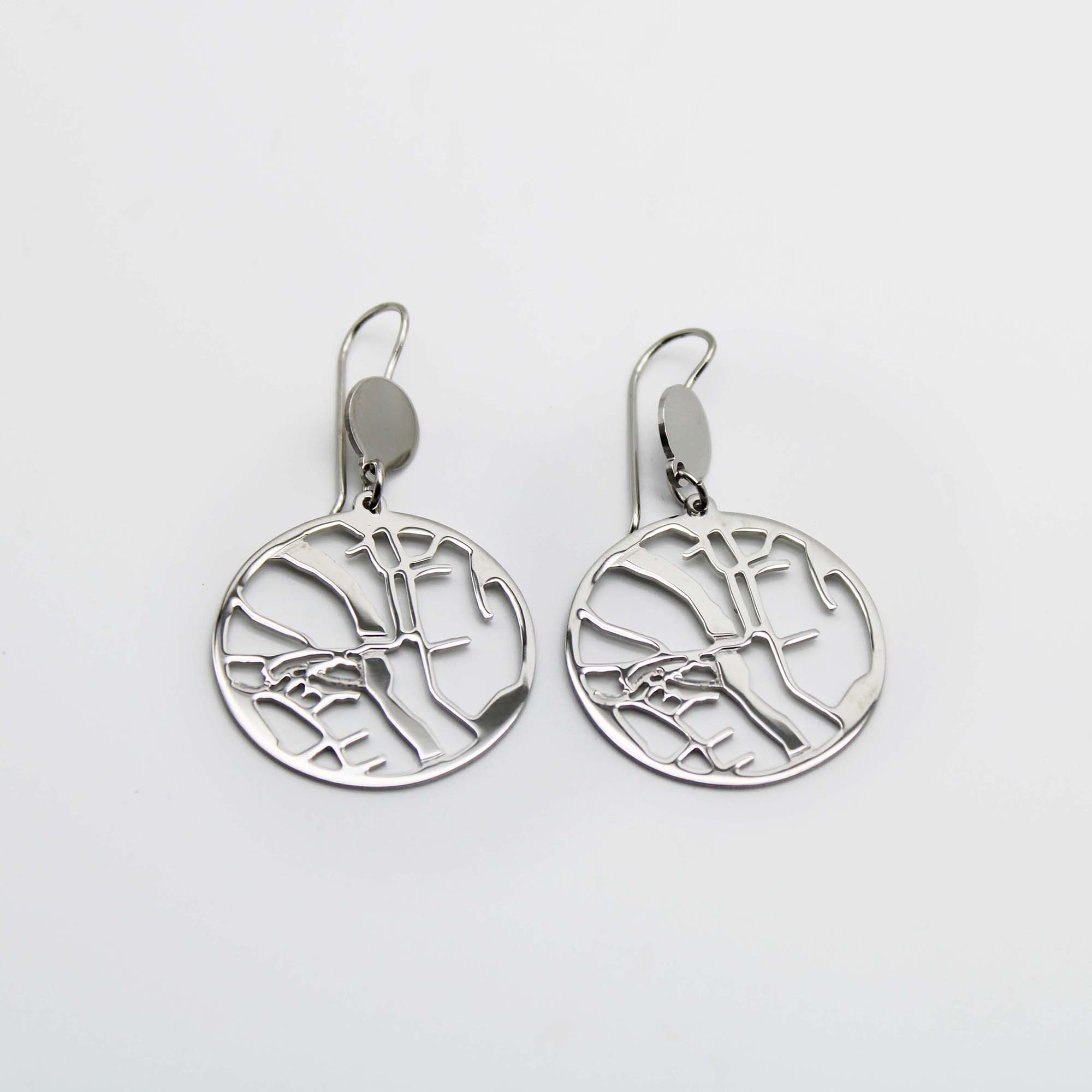 Mostar Old Town Map Earrings